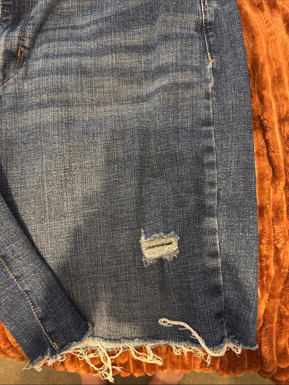 Sonoma Blue Distressed Denim Bermuda Shorts - Picture 4 of 6
